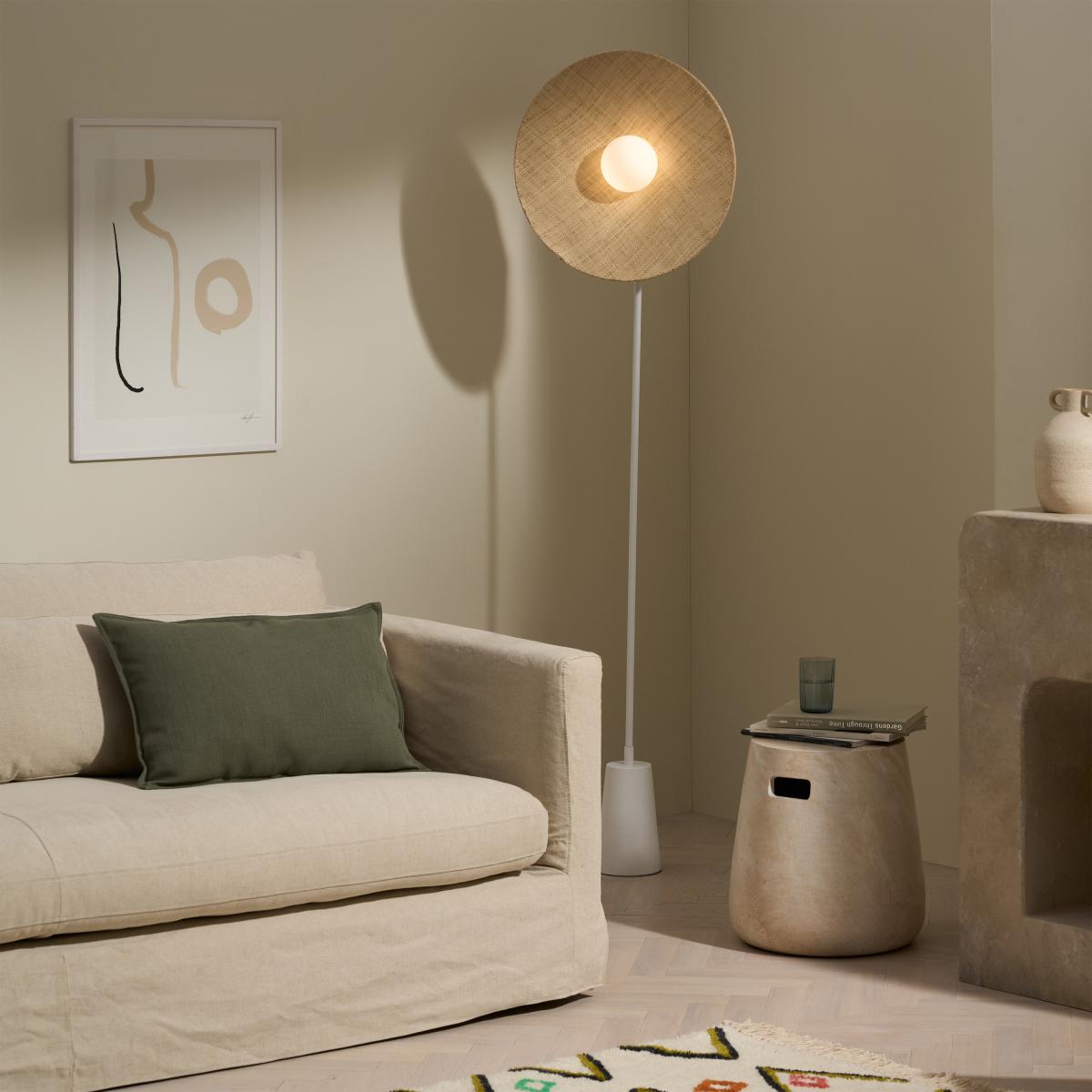 Bionda Floor Lamp, Natural & Opal Glass – image 9