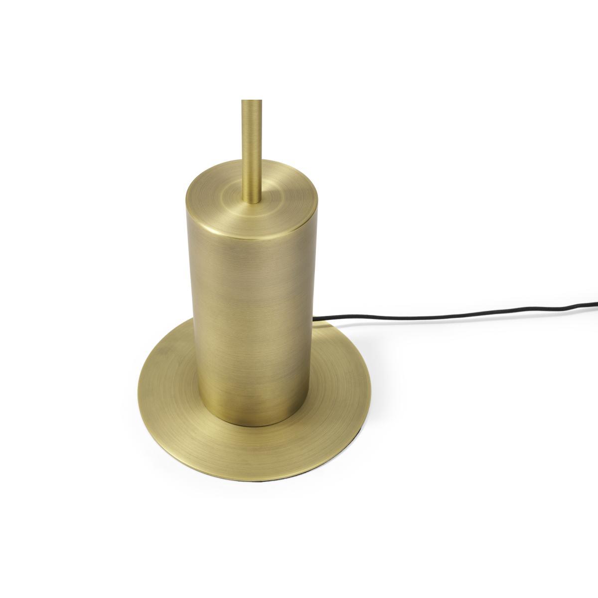 Julia 3 Light Floor Lamp, Tortoiseshell Glass & Brass – image 8