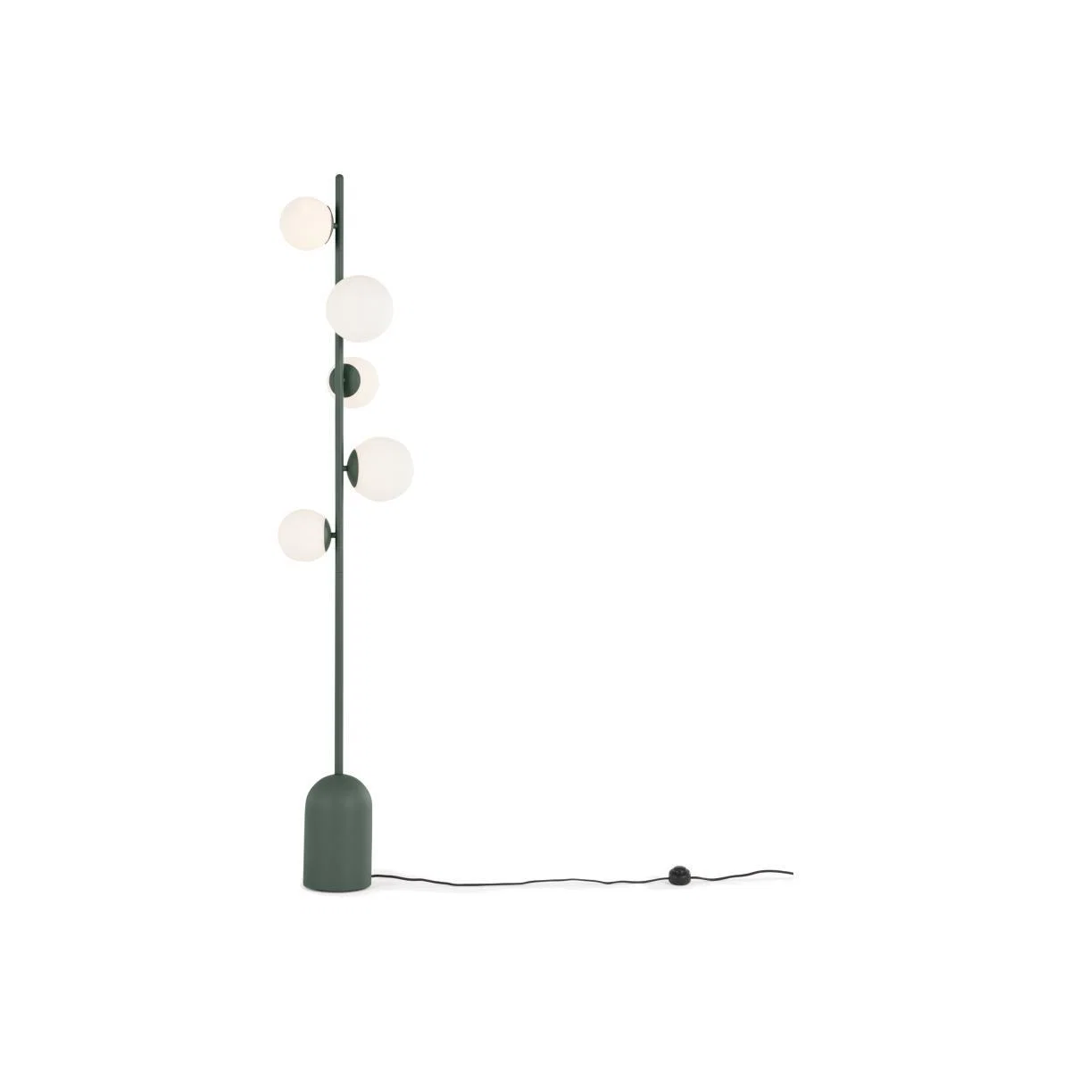 Vetro Floor Lamp, Peacock Green and Opal Glass – image 1
