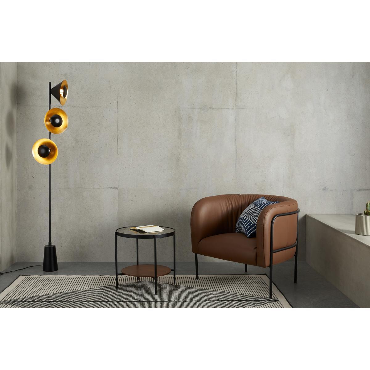 Arne Floor Lamp, Black & Gold Foil – image 4