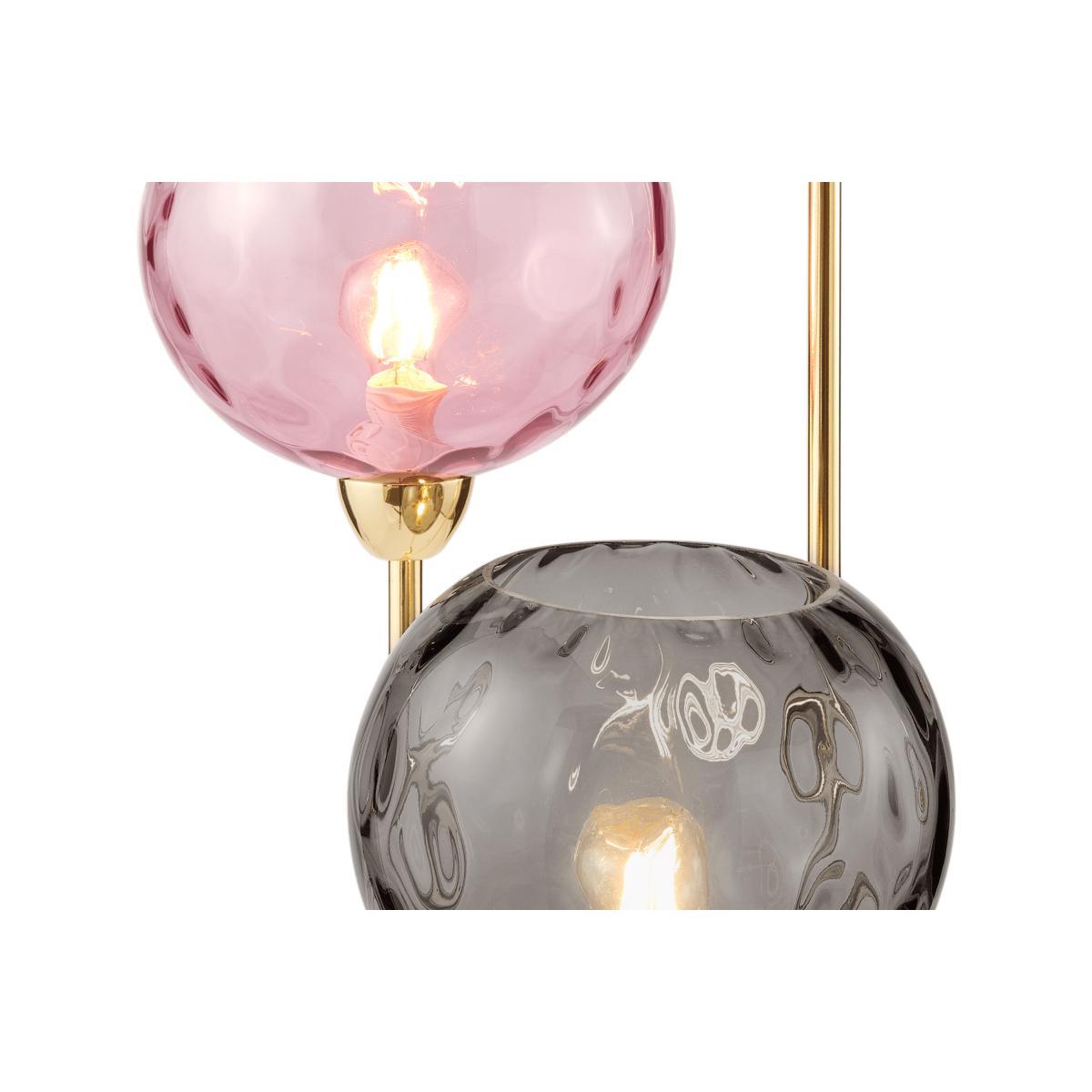 Ilaria Triple Floor Lamp, Multicoloured Glass & Brass – image 5