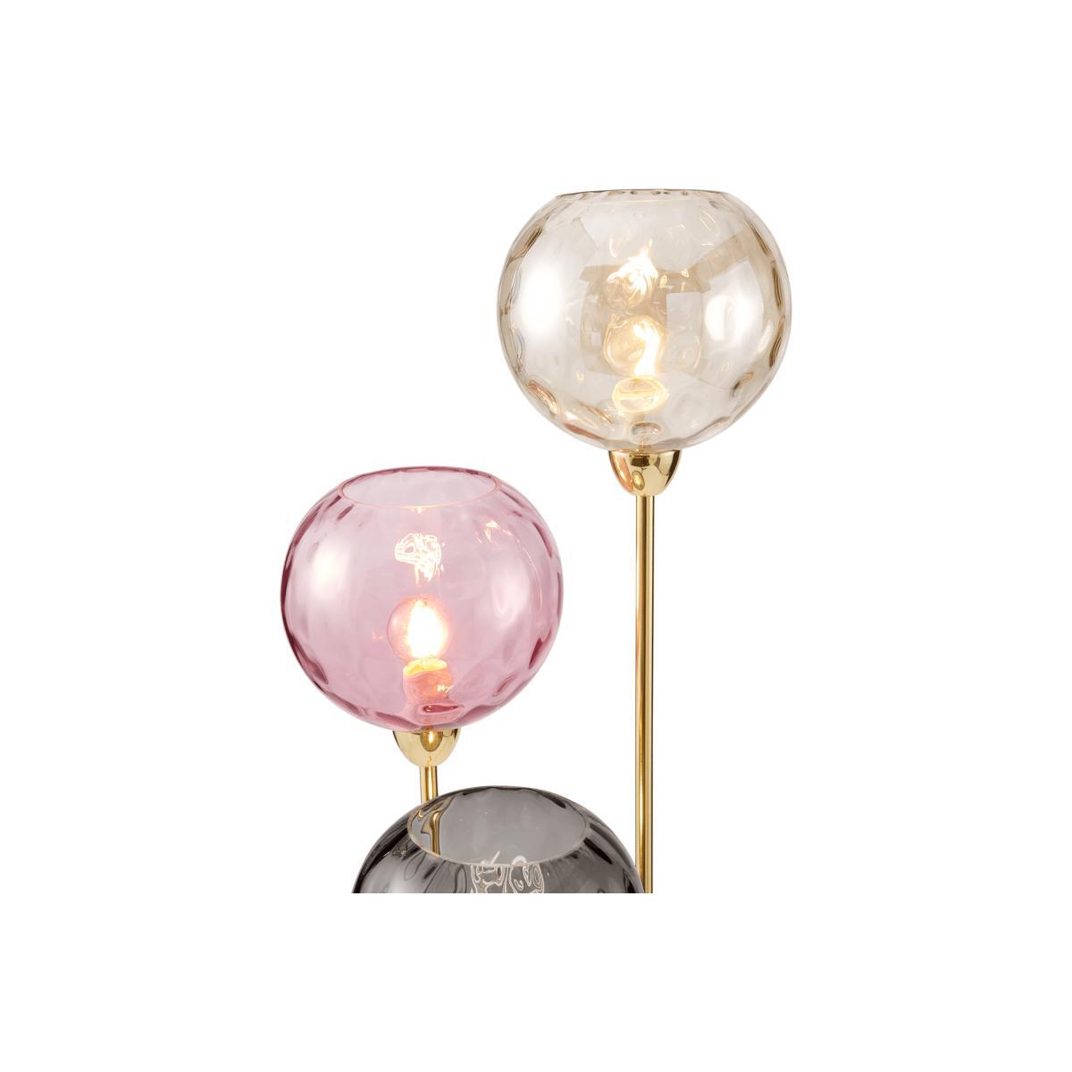 Ilaria Triple Floor Lamp, Multicoloured Glass & Brass – image 6