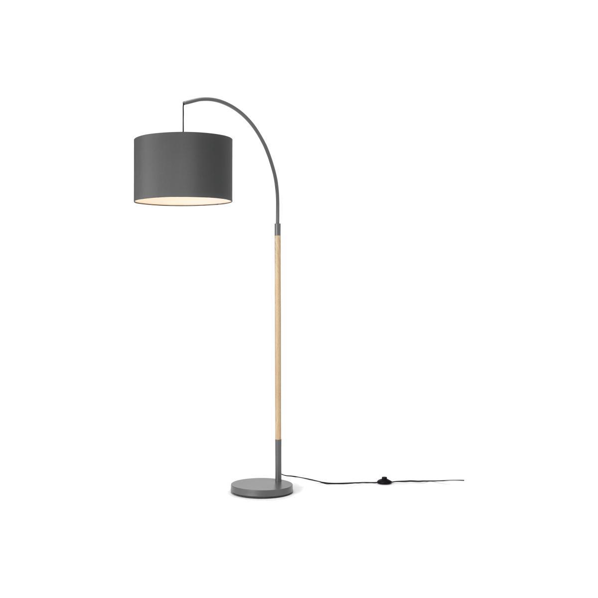 Kyle Overreach Floor Lamp, Grey – image 1