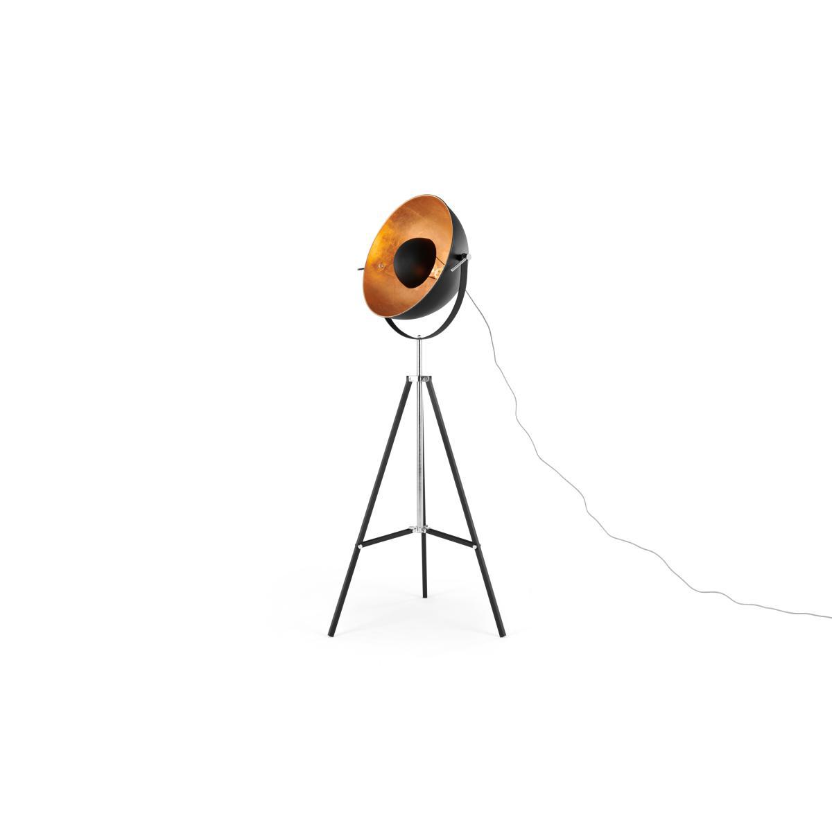 Chicago Floor Lamp, Black & Copper – image 3