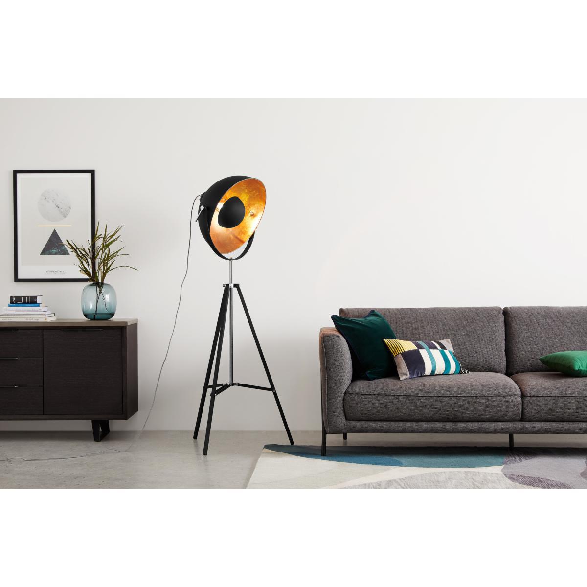 Chicago Floor Lamp, Black & Copper – image 4
