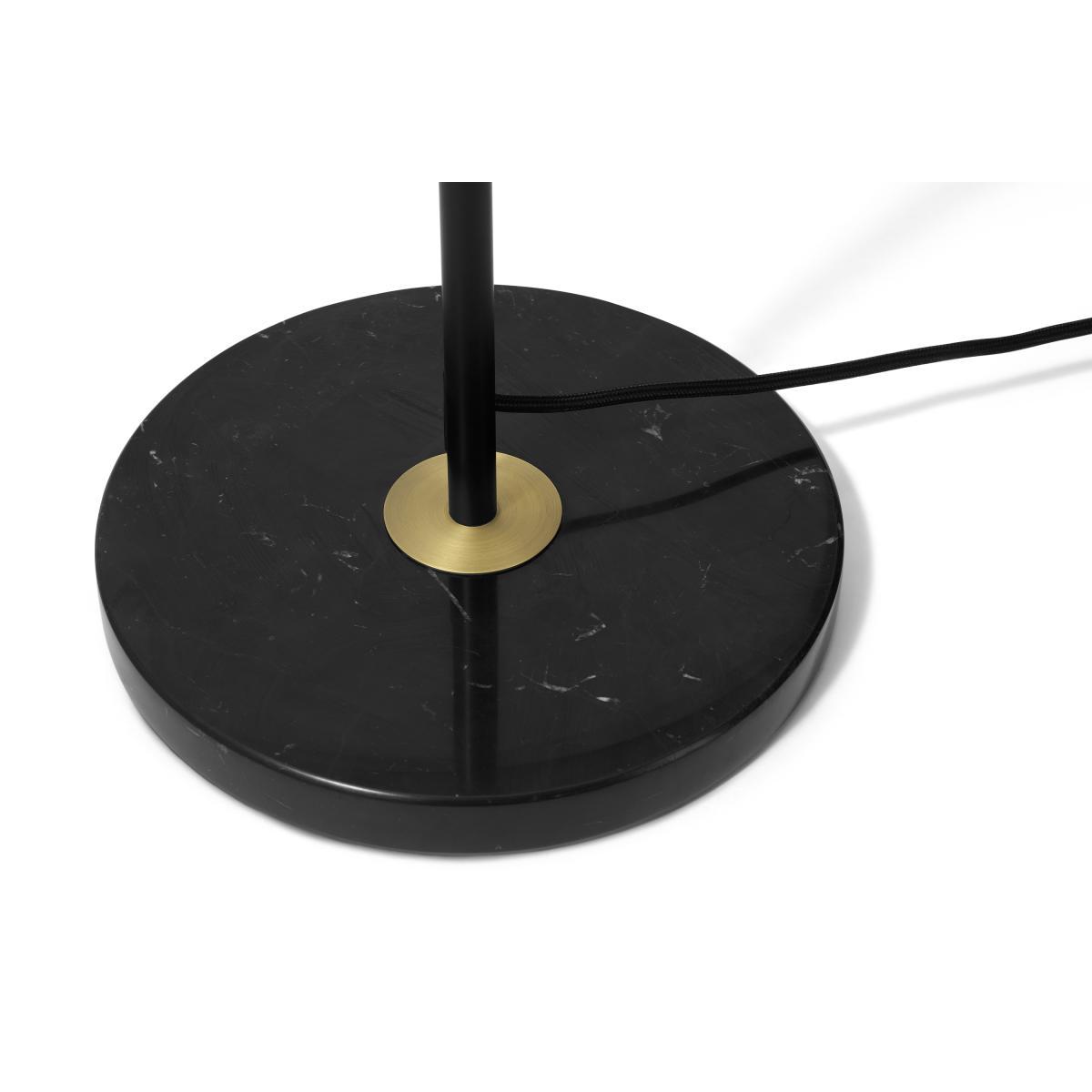 Ayala Floor Lamp, Black, Antique Brass & Opal Glass – image 7