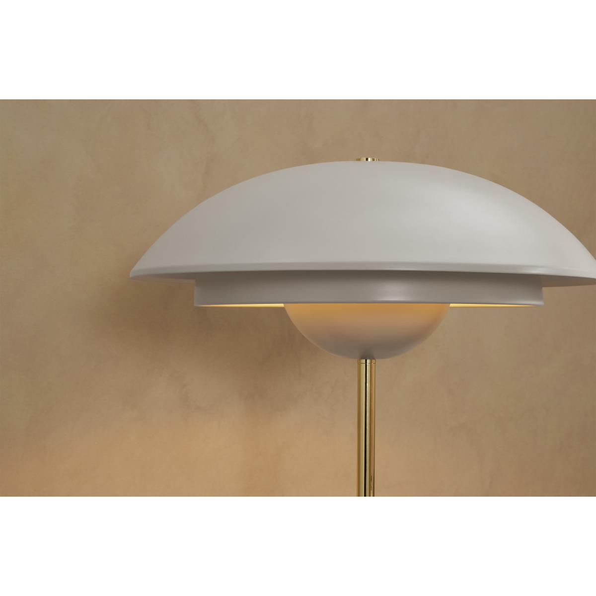 Brunswick Layered Floor Lamp, Warm Grey & Brass – image 5