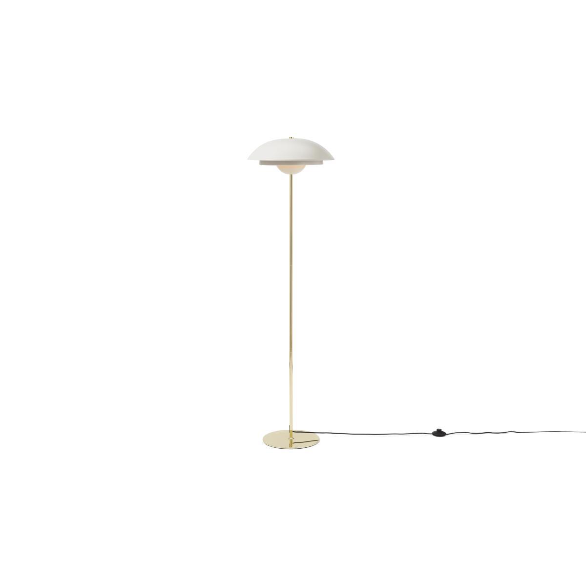 Brunswick Layered Floor Lamp, Warm Grey & Brass – image 7