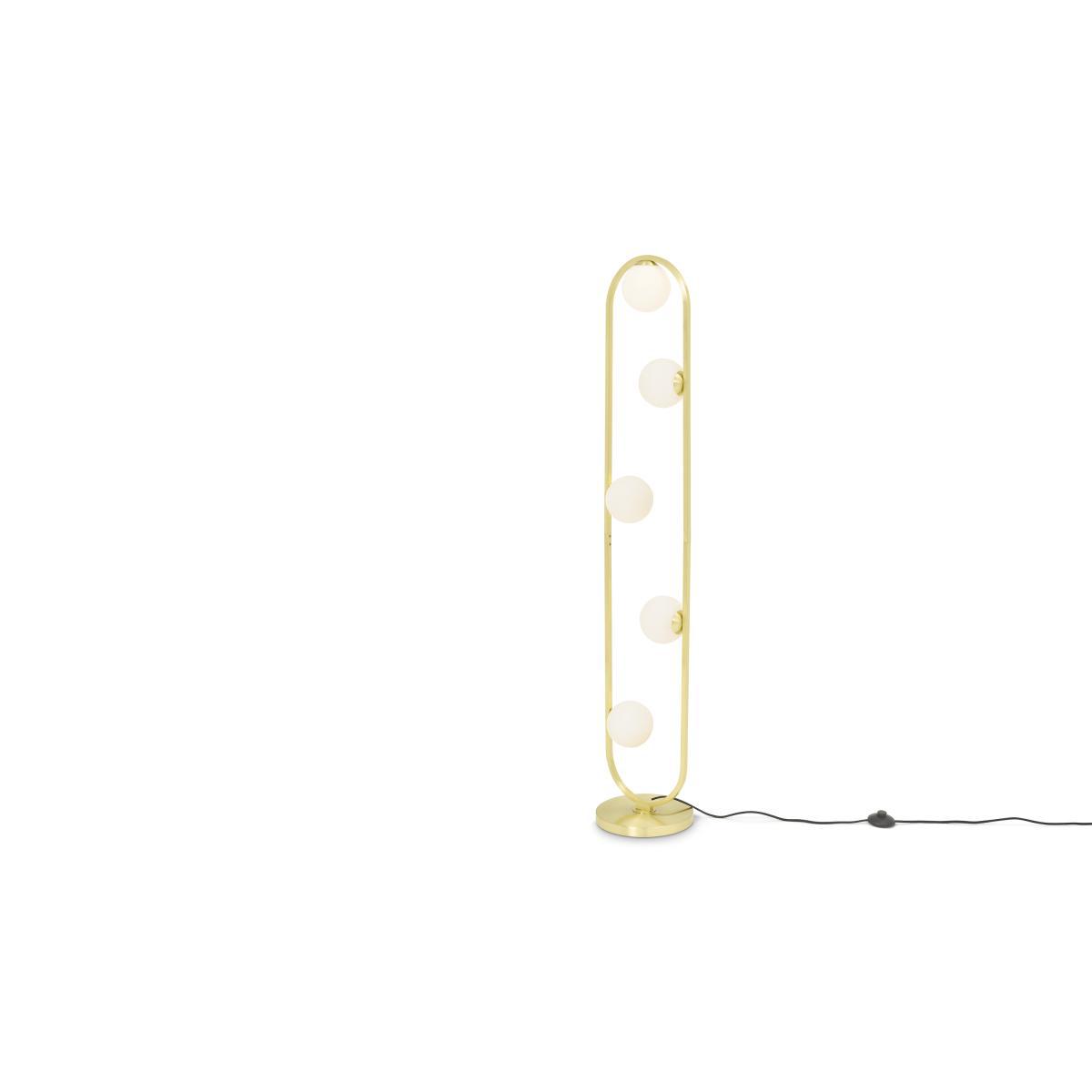 Remi Floor Lamp, Brushed Brass & Opal Glass – image 3