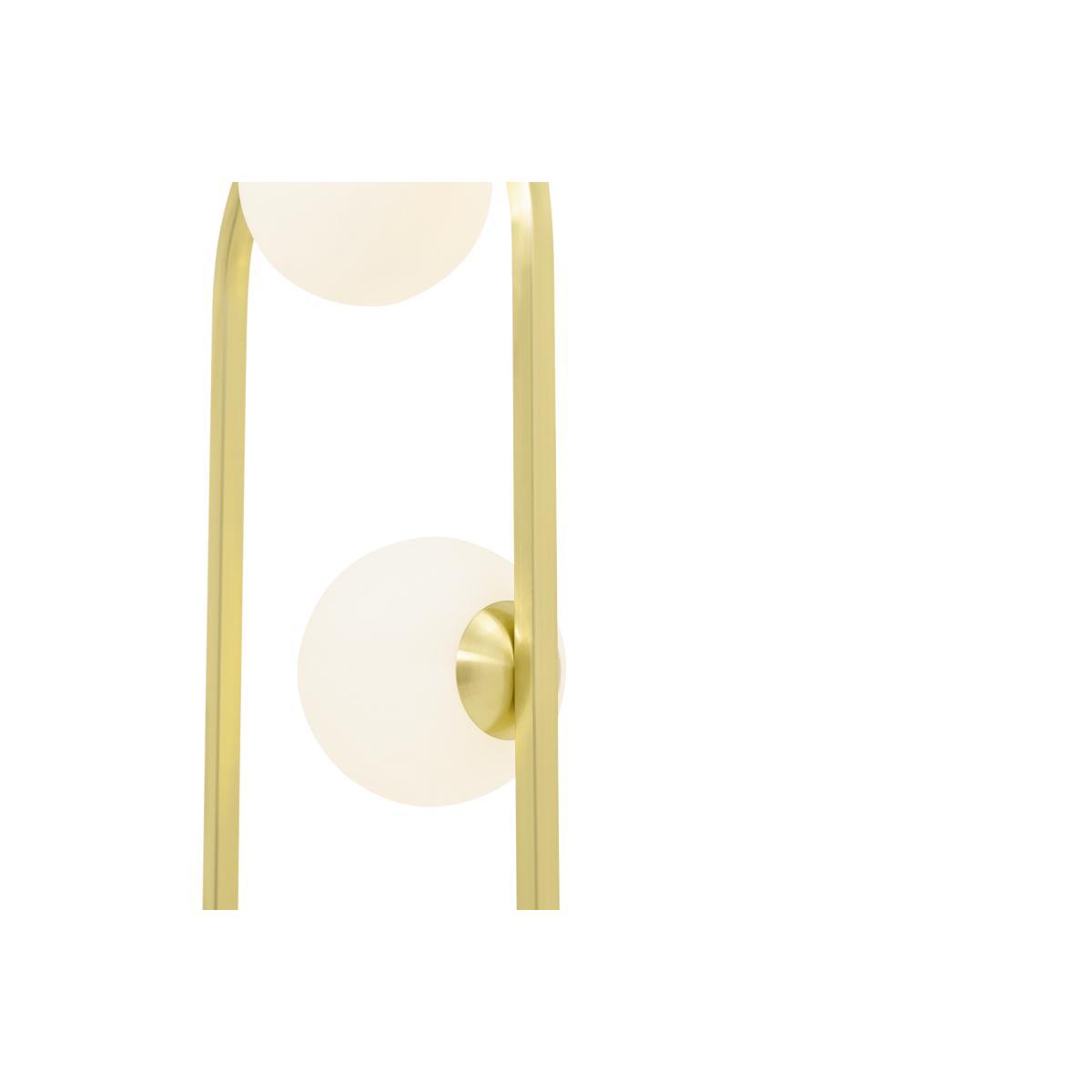 Remi Floor Lamp, Brushed Brass & Opal Glass – image 4