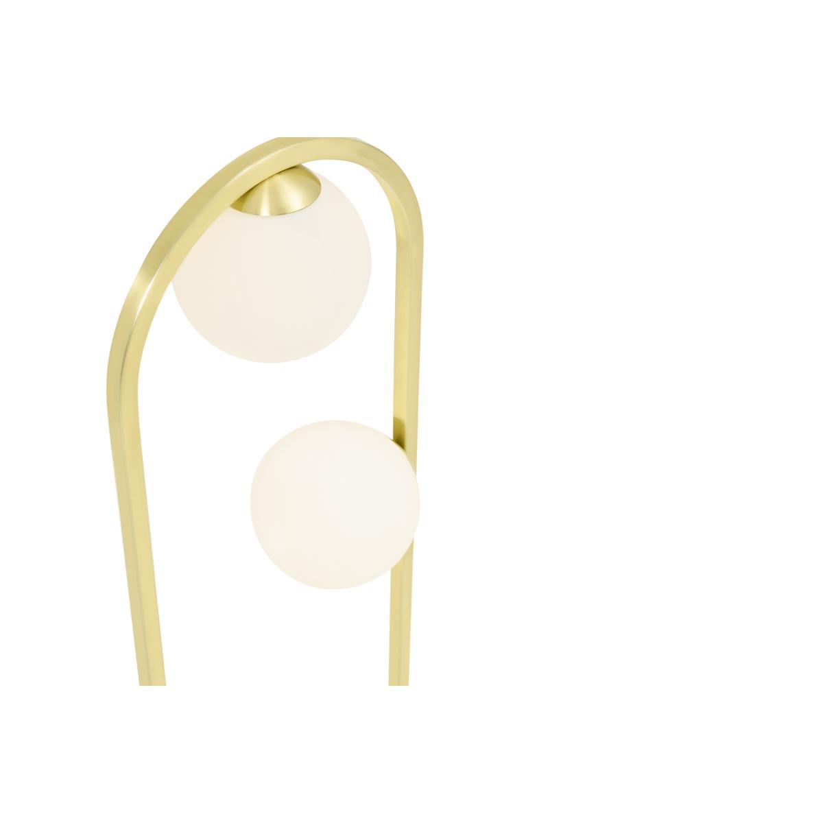 Remi Floor Lamp, Brushed Brass & Opal Glass – image 6