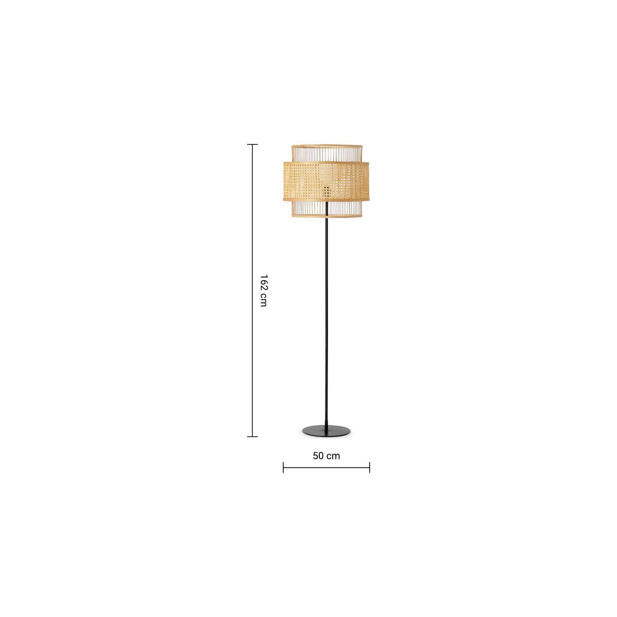Yen Floor Lamp, Natural Cane – image 8