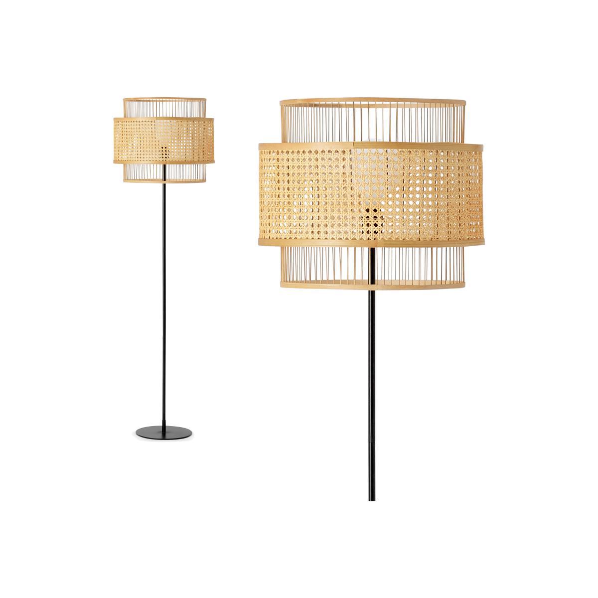 Yen Floor Lamp, Natural Cane – image 1