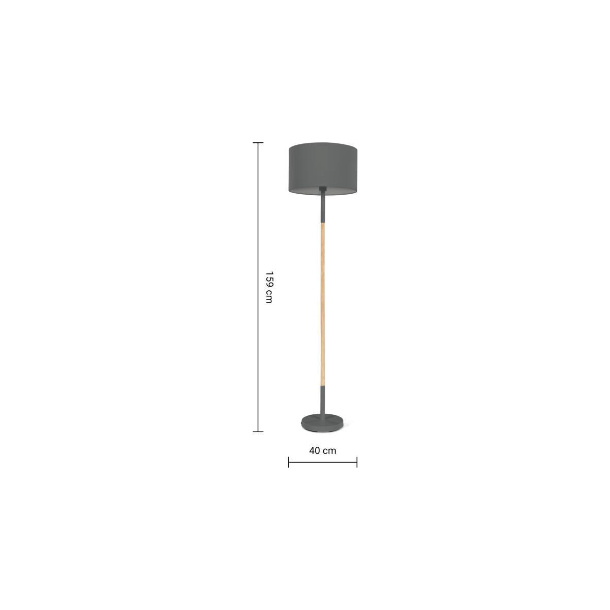 Kyle Floor Lamp, Charcoal – image 8