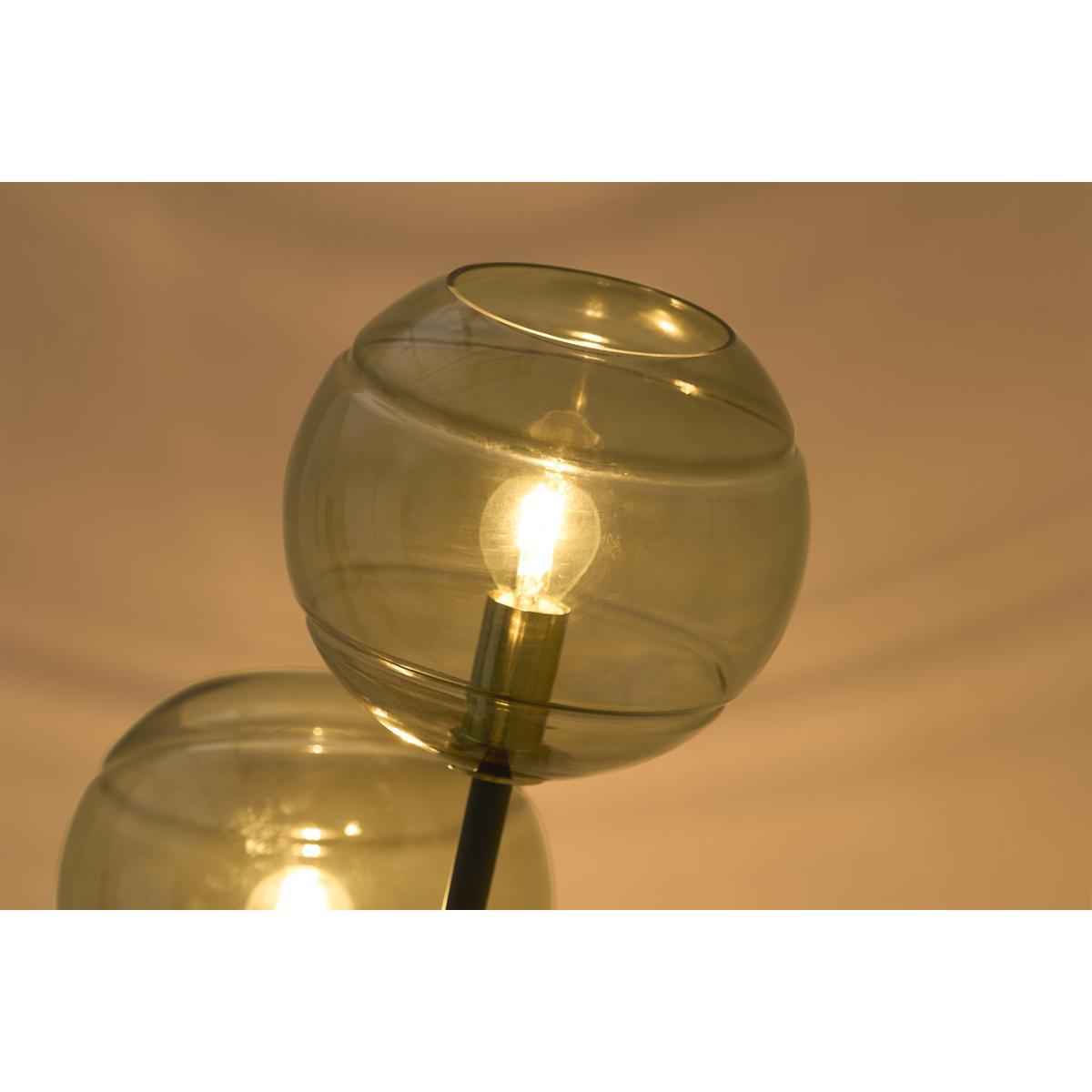 Mika Tripod Floor Light, Green, Grey & Brass – image 5