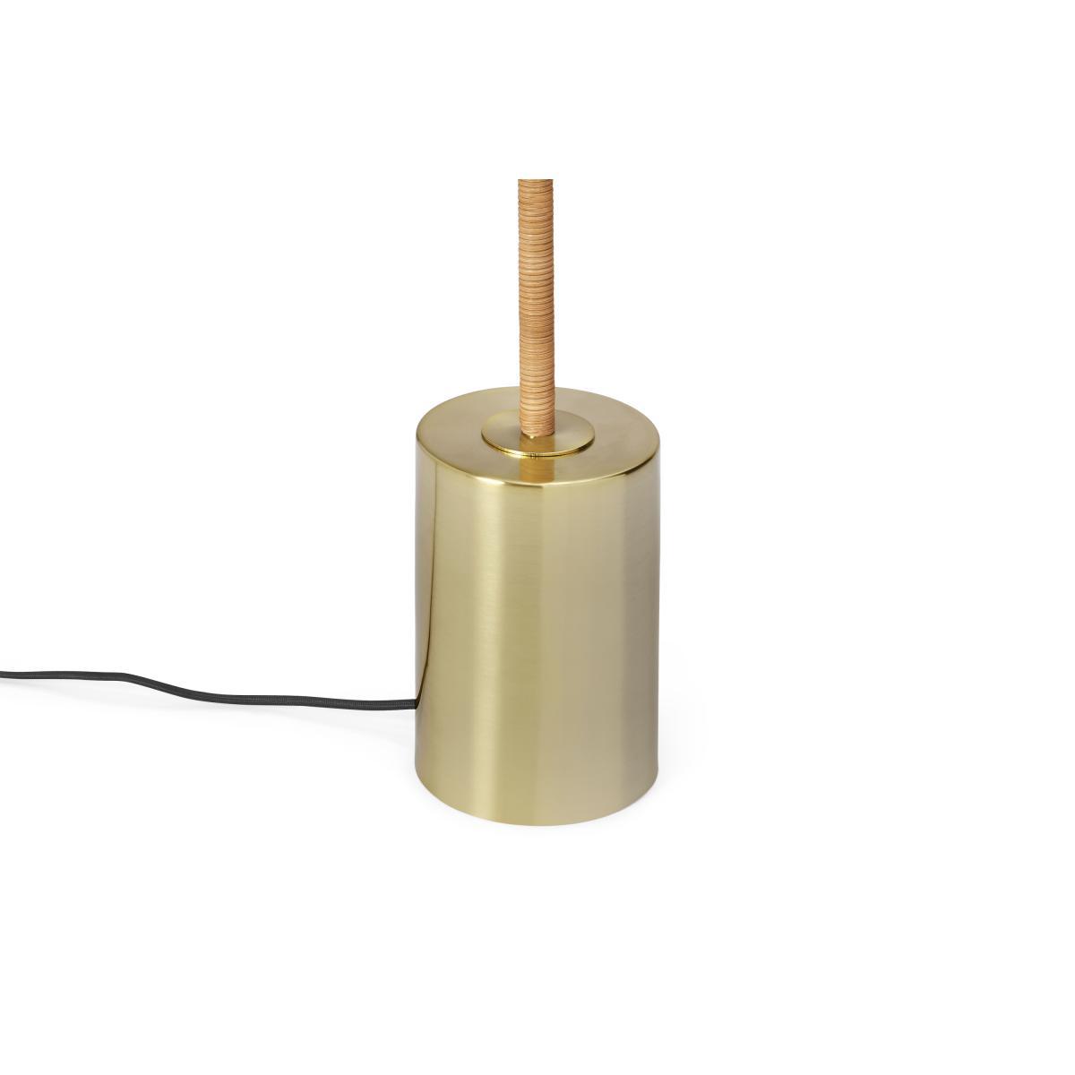Lou Floor Lamp, Rattan Wrapped Stem and Brushed Brass – image 7