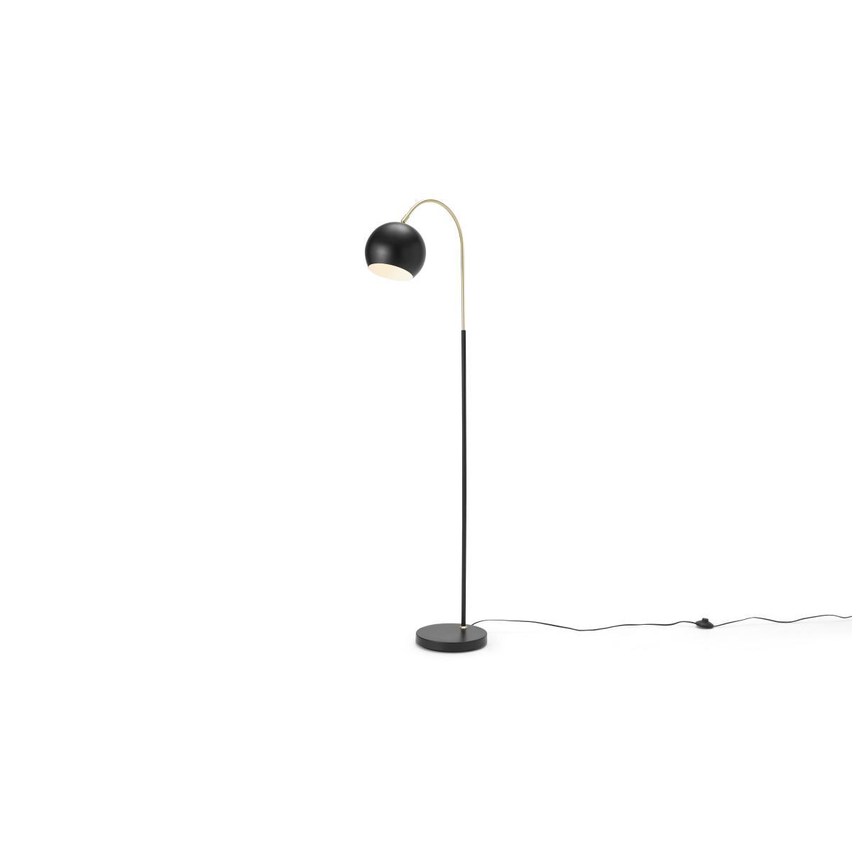 Jak Arch Overreach Floor Lamp, Black & Brass – image 3