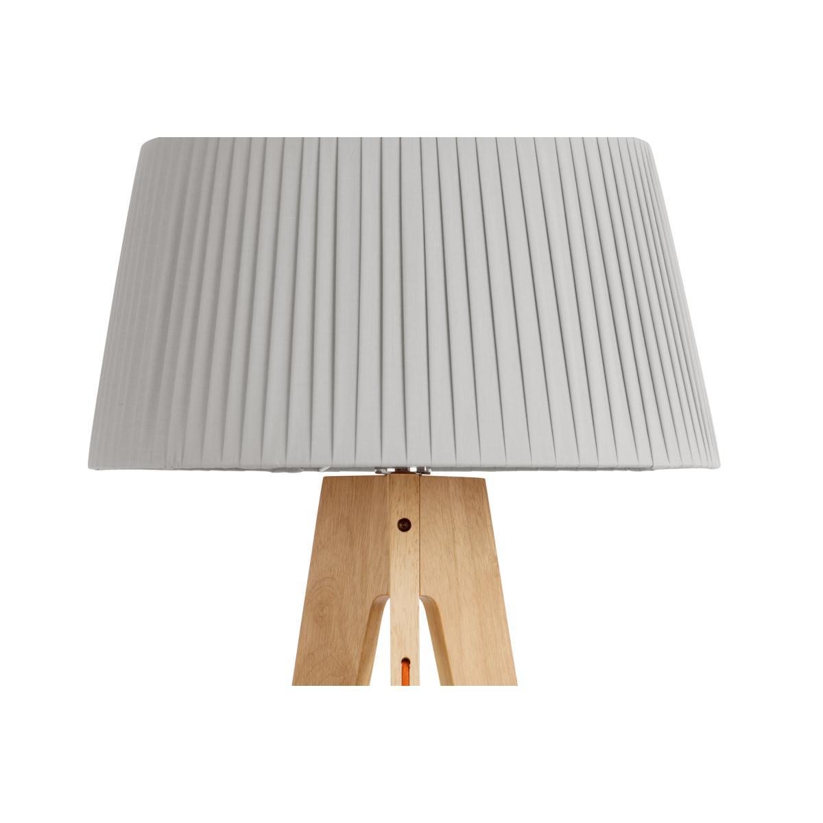 Miller Tripod Floor Lamp, Natural Wood and Orange – image 5