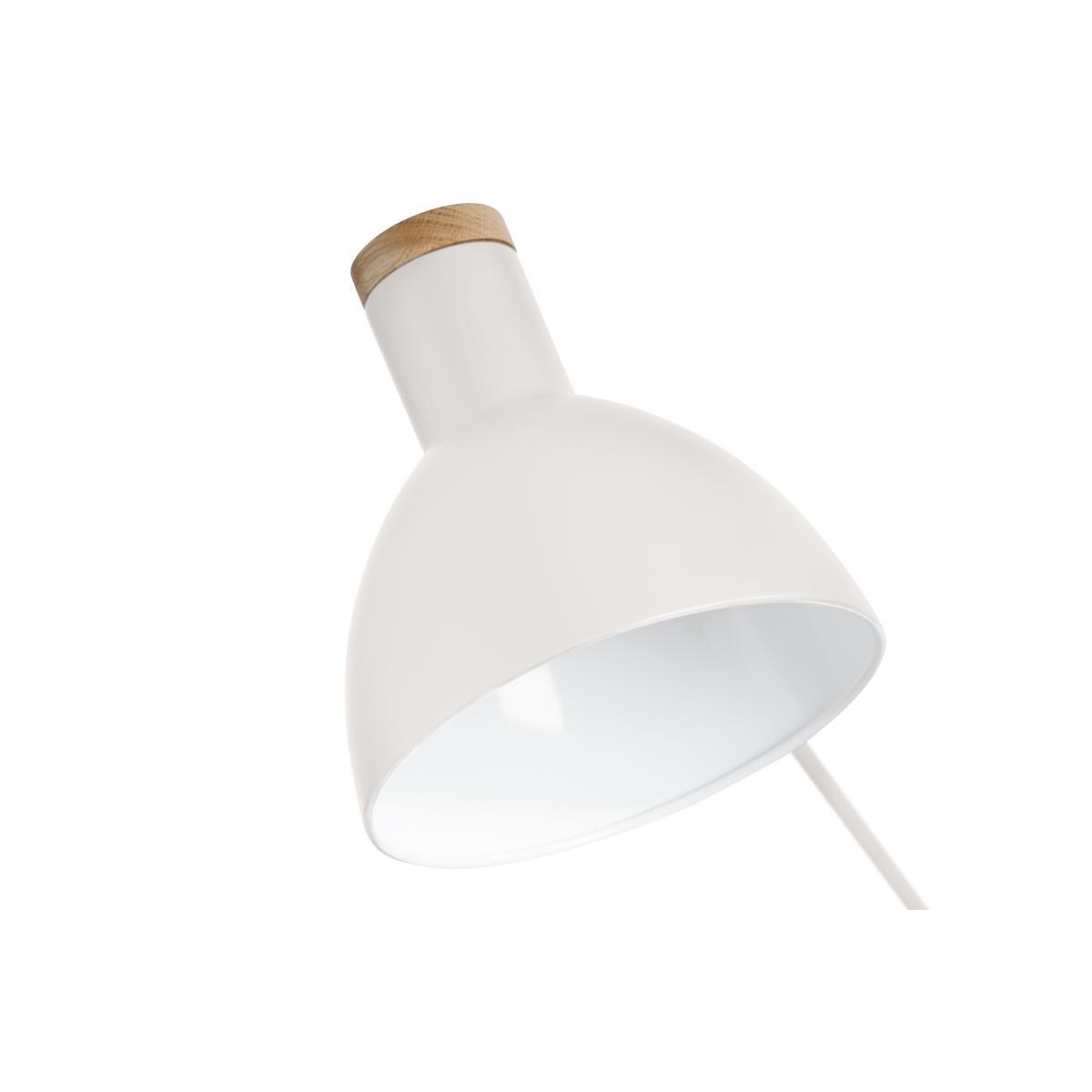 Cohen Floor Lamp, White and Natural Oak – image 7