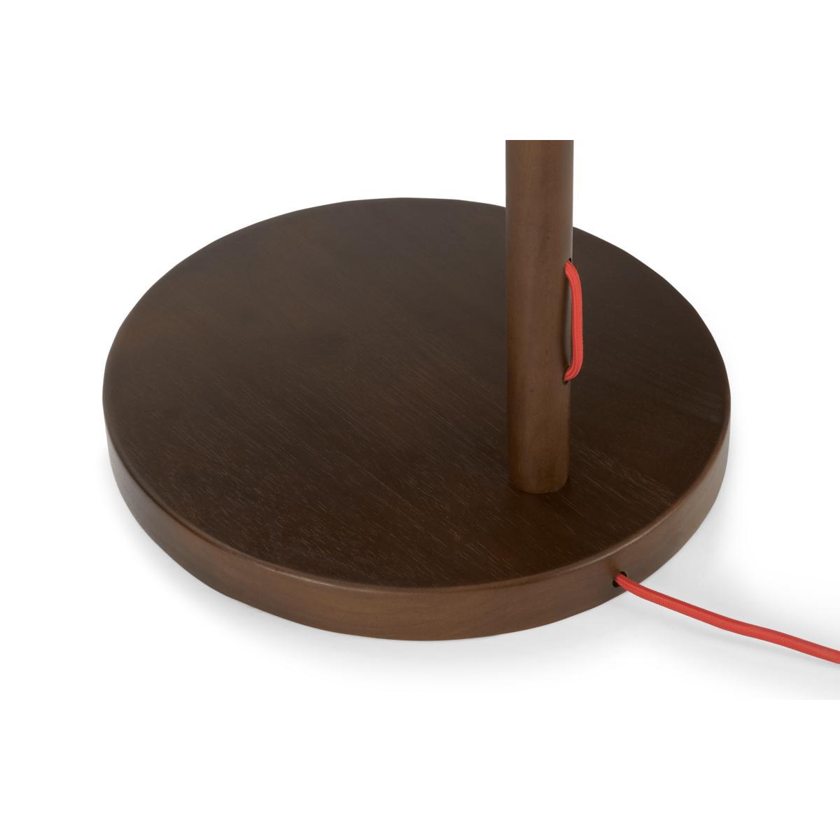 Sveinn Wood Floor Lamp, Dark Wood and White – image 7