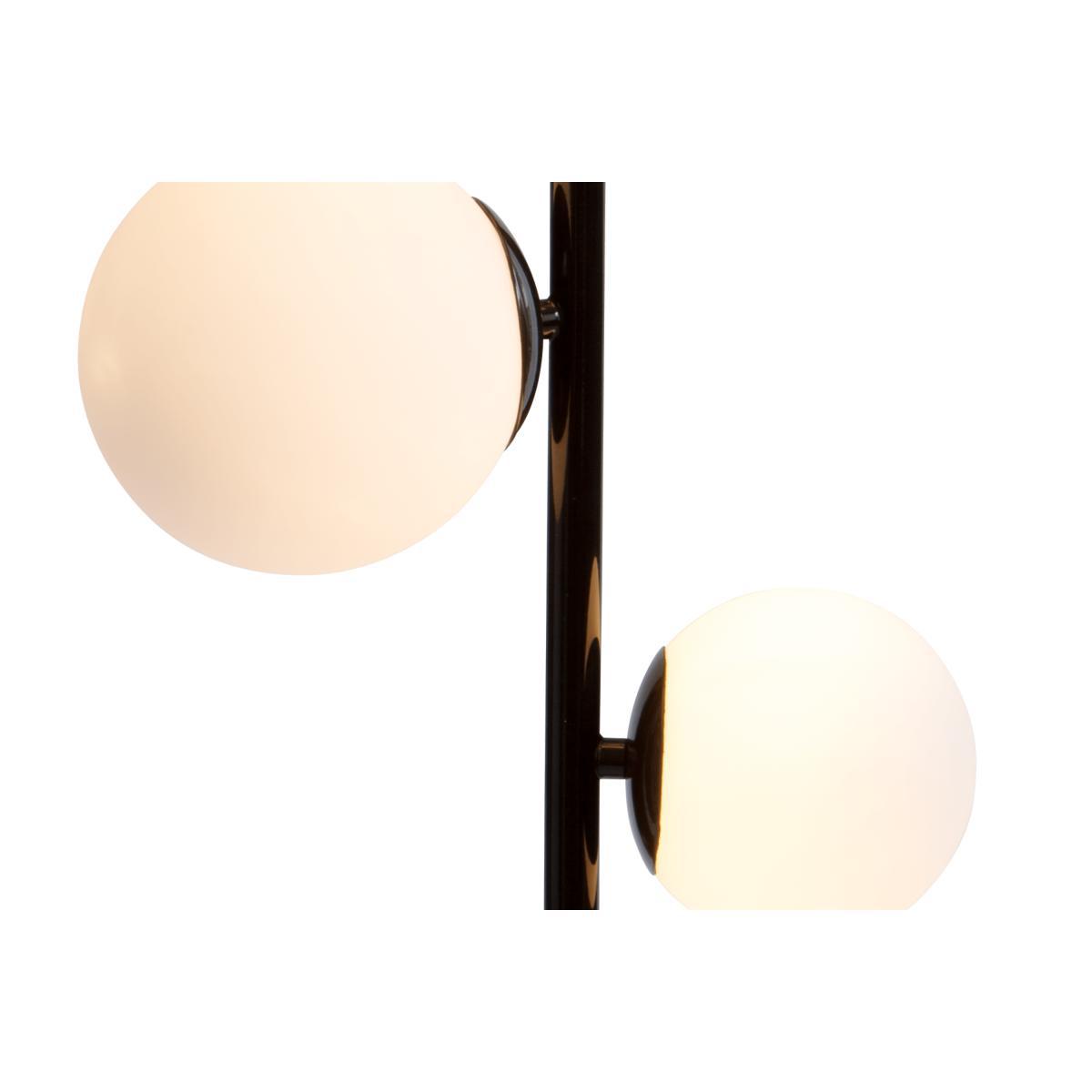 Vetro Floor Lamp, Black and Opal Glass – image 7