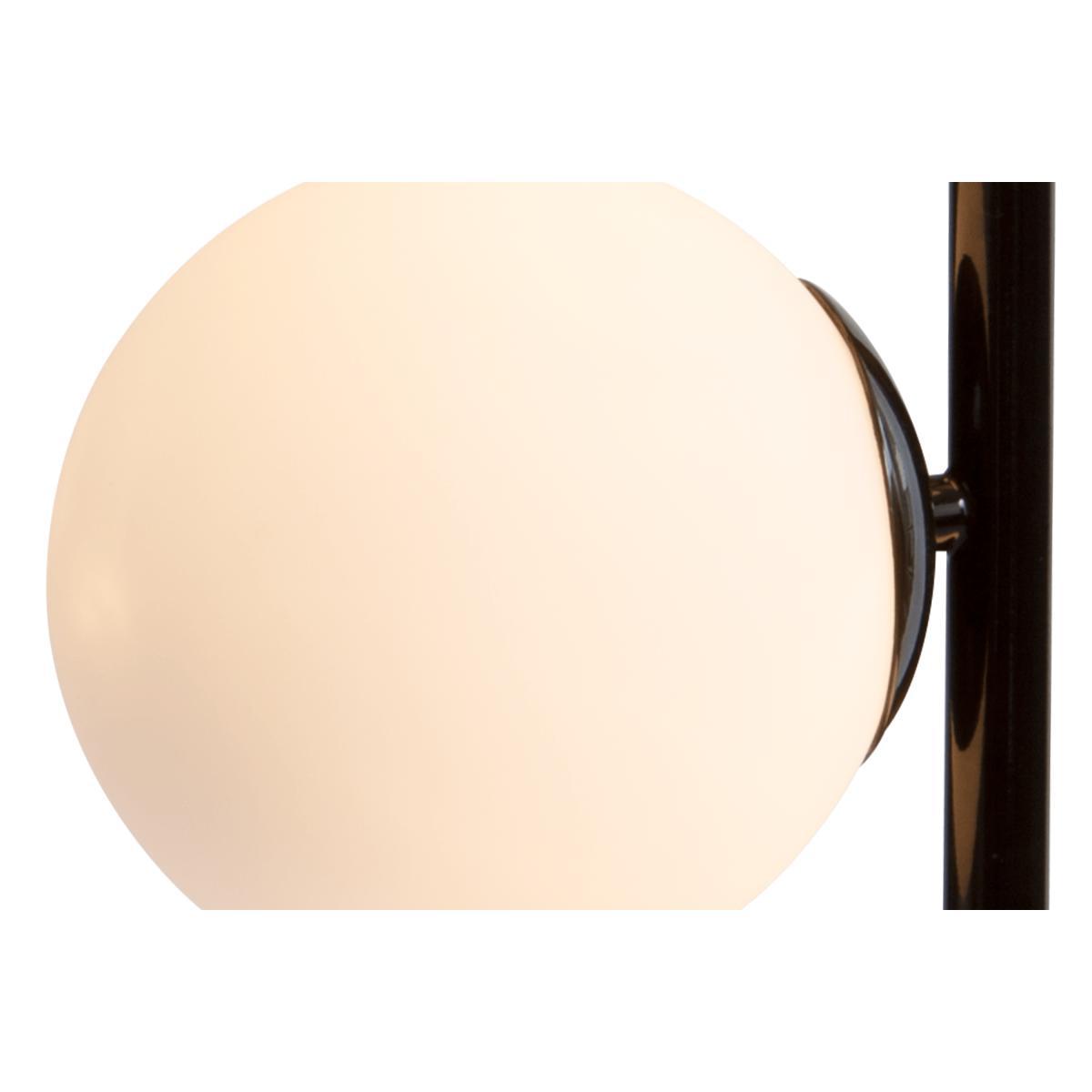 Vetro Floor Lamp, Black and Opal Glass – image 9