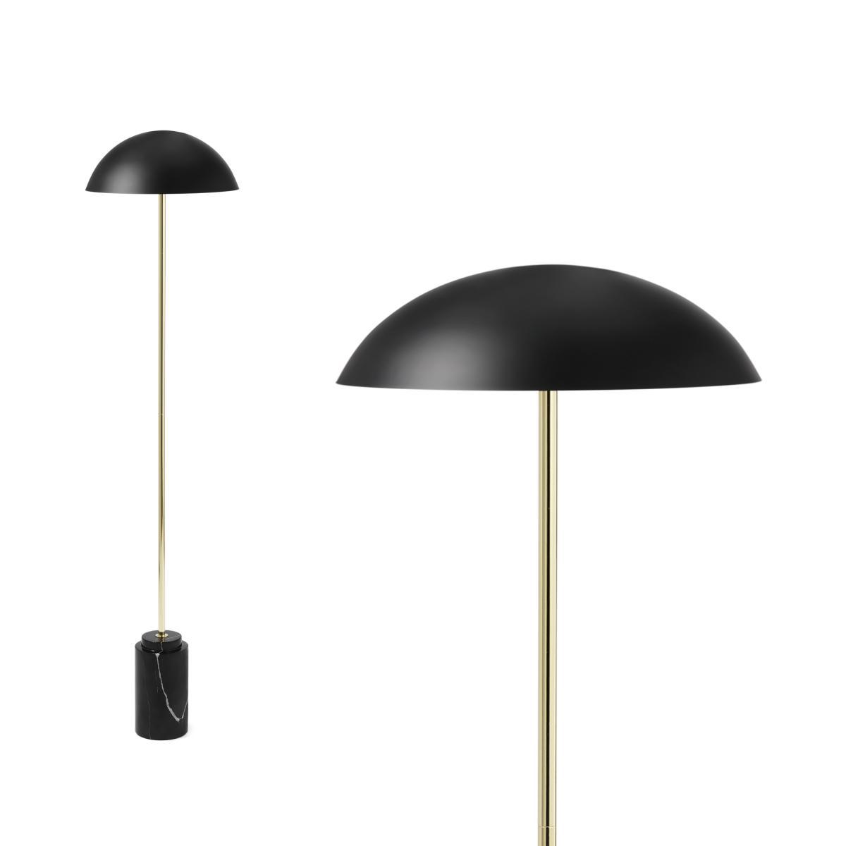 Adalyn Floor Lamp, Black Marble & Brass – image 2
