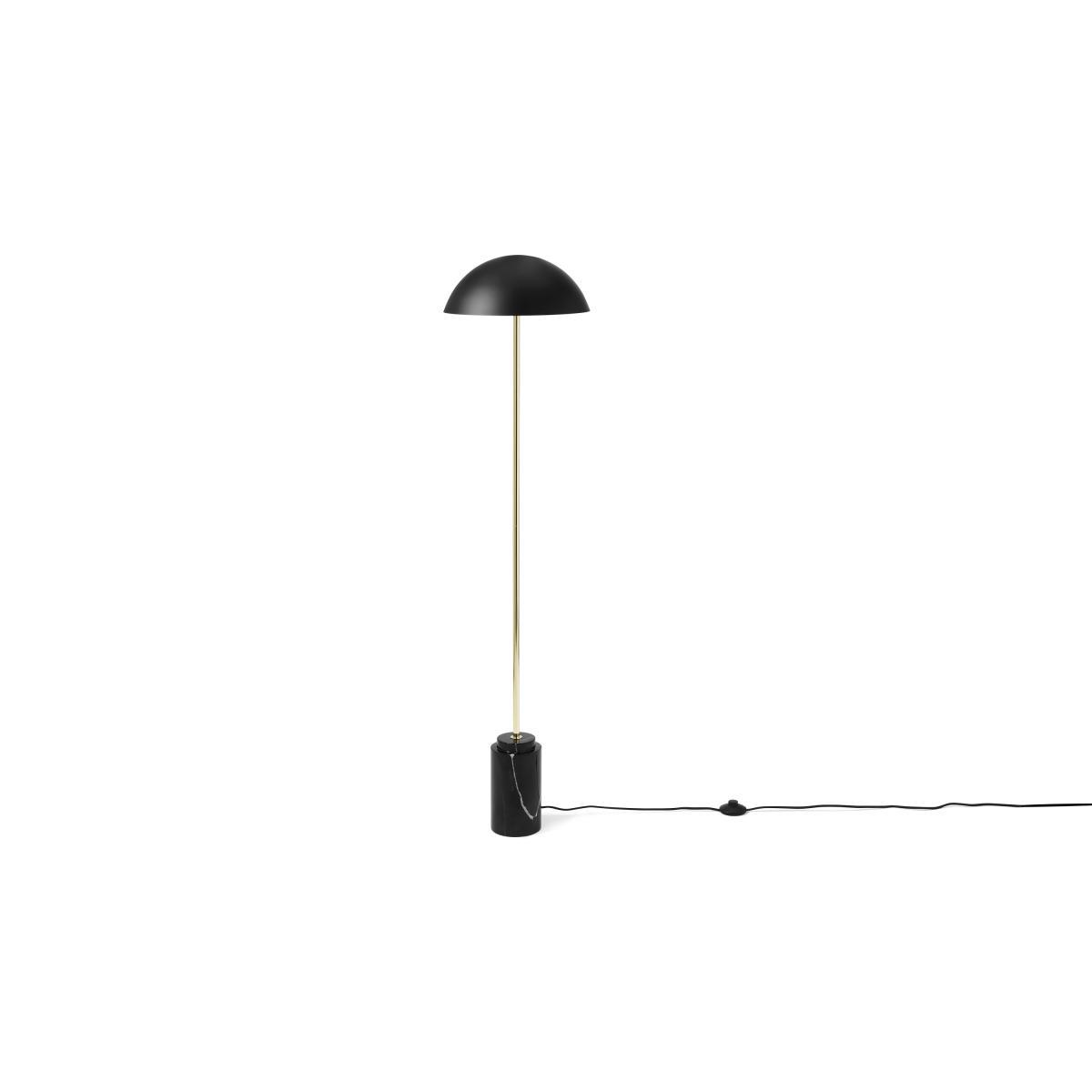 Adalyn Floor Lamp, Black Marble & Brass – image 3