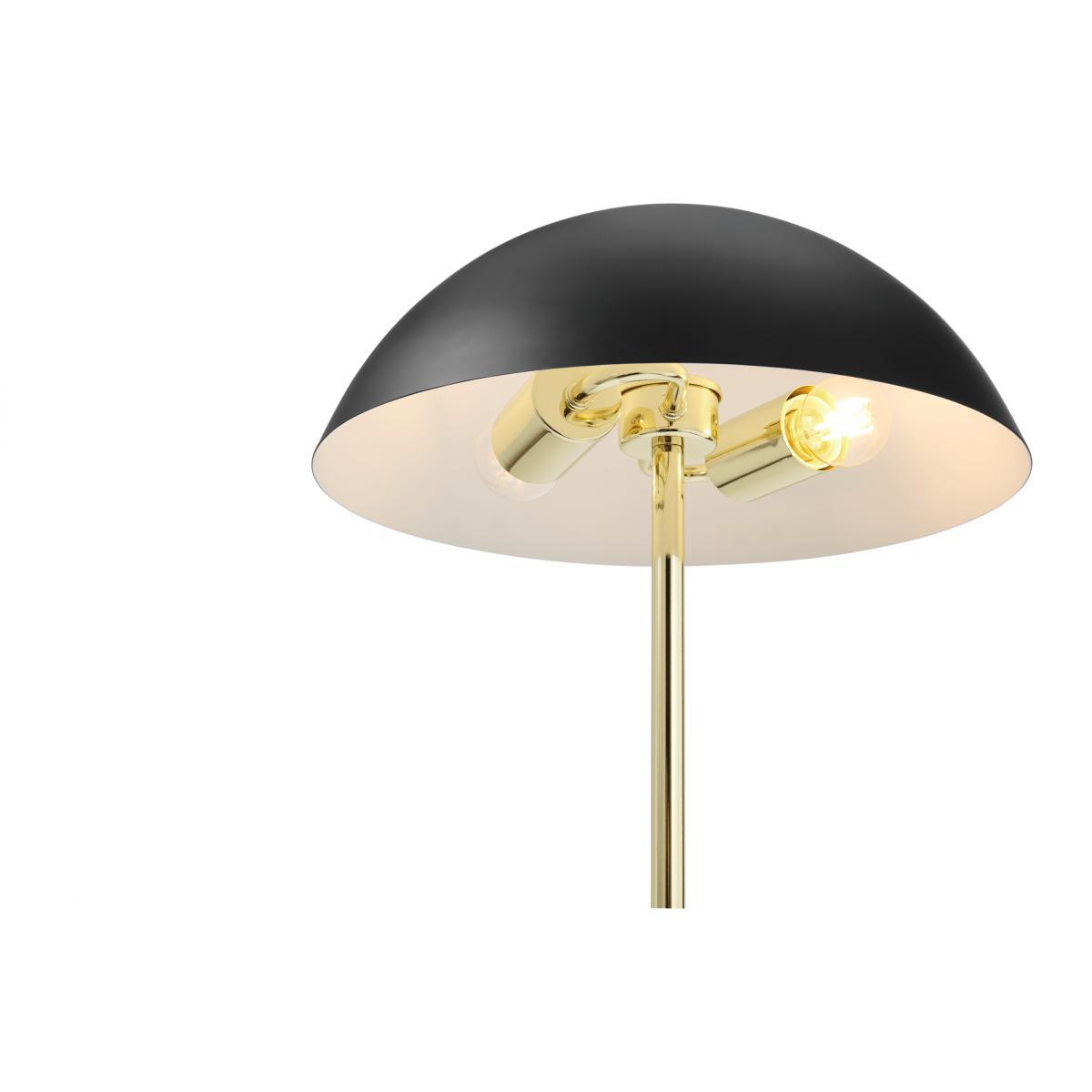 Adalyn Floor Lamp, Black Marble & Brass – image 6