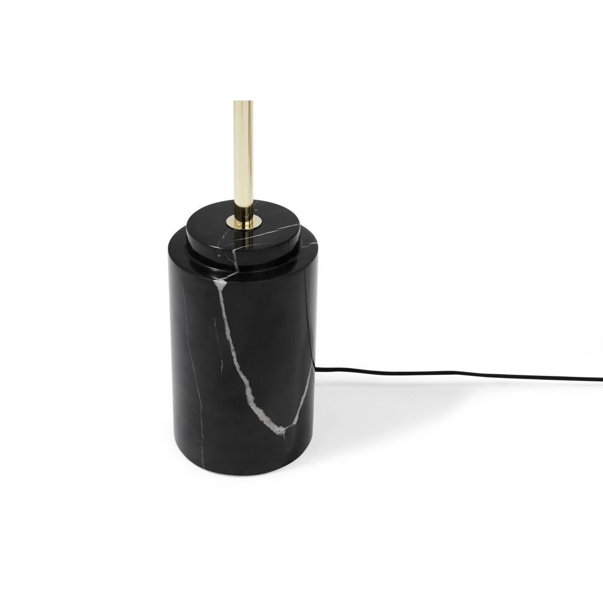 Adalyn Floor Lamp, Black Marble & Brass – image 7