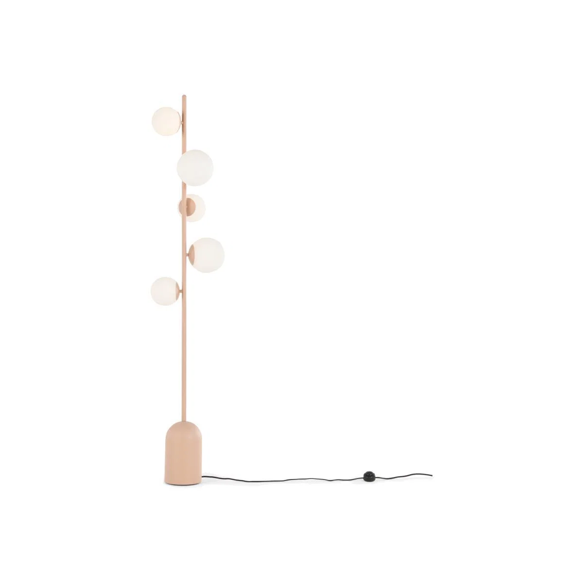 Vetro Floor Lamp, Dusty Nude Pink and Opal Glass – image 1