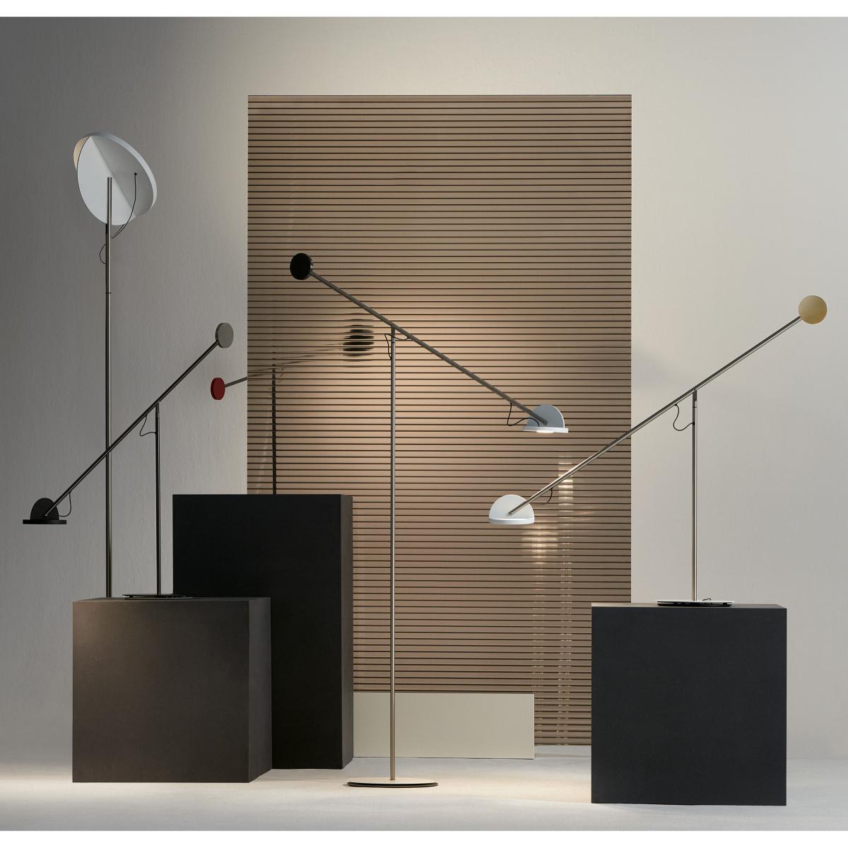 Copérnica Floor lamp - / H 130 cm by Marset Grey/Black – image 5