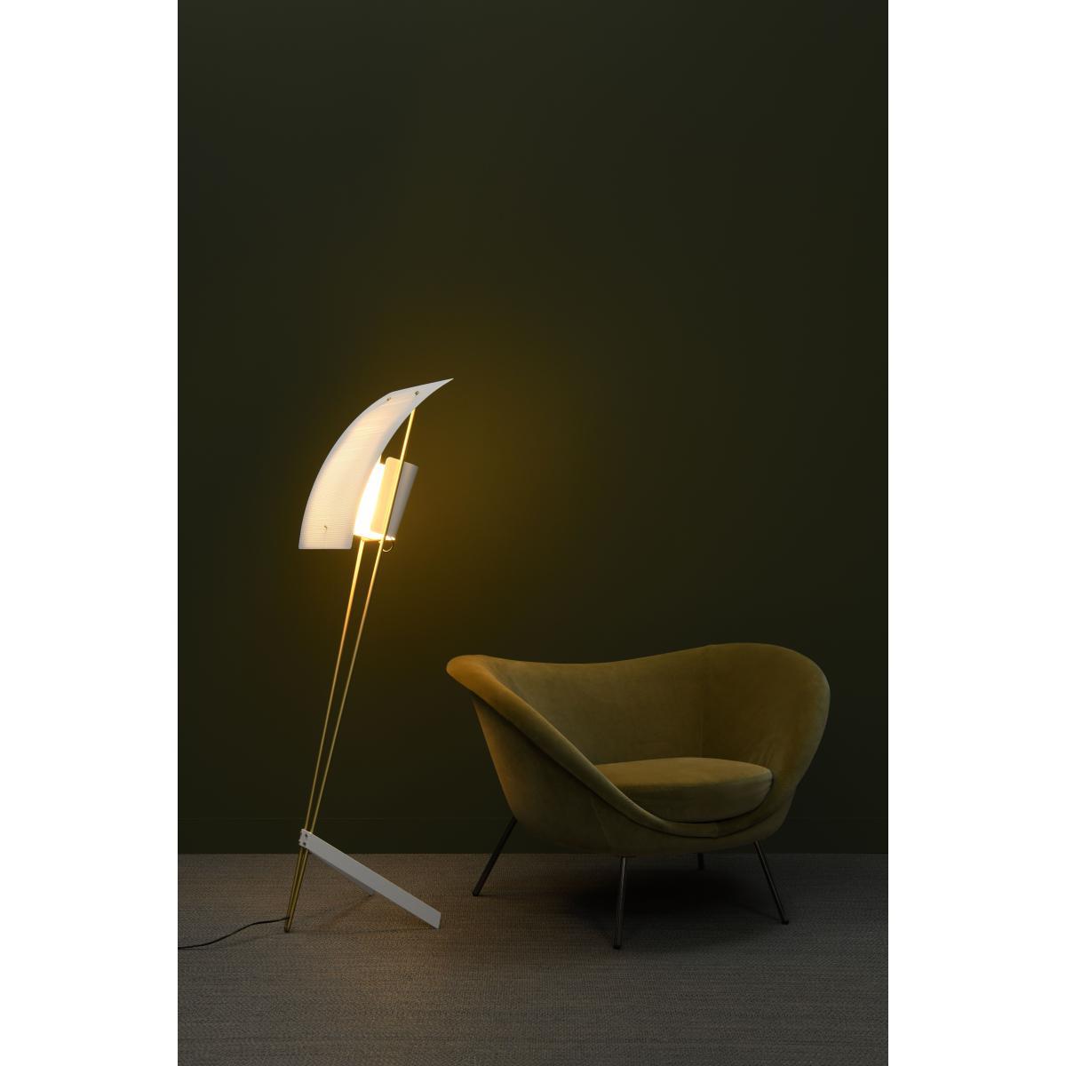 G30 Floor lamp - / 1958 reissue, Pierre Guariche by SAMMODE STUDIO White/Gold – image 6