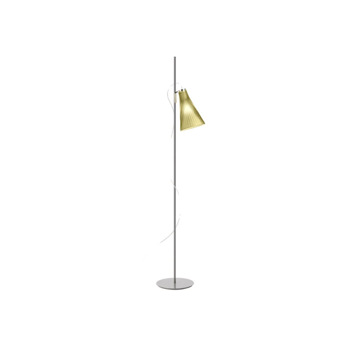 Floor lamp K-lux plastic material / H 165 cm - Height-adjustable lampshade - Kartell – image 1