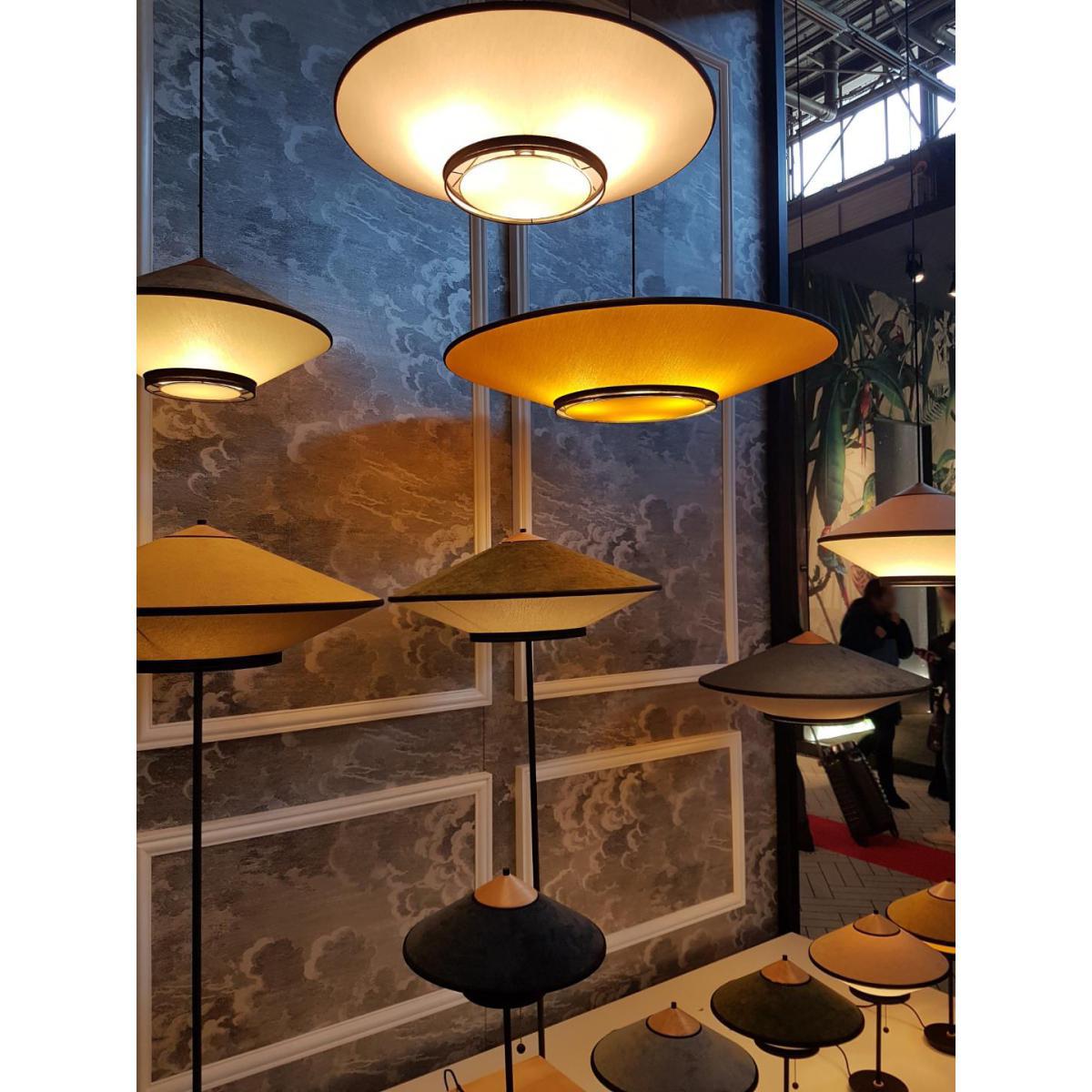 Cymbal Floor lamp - / Ø 70 cm - Velvet by Forestier Yellow – image 2