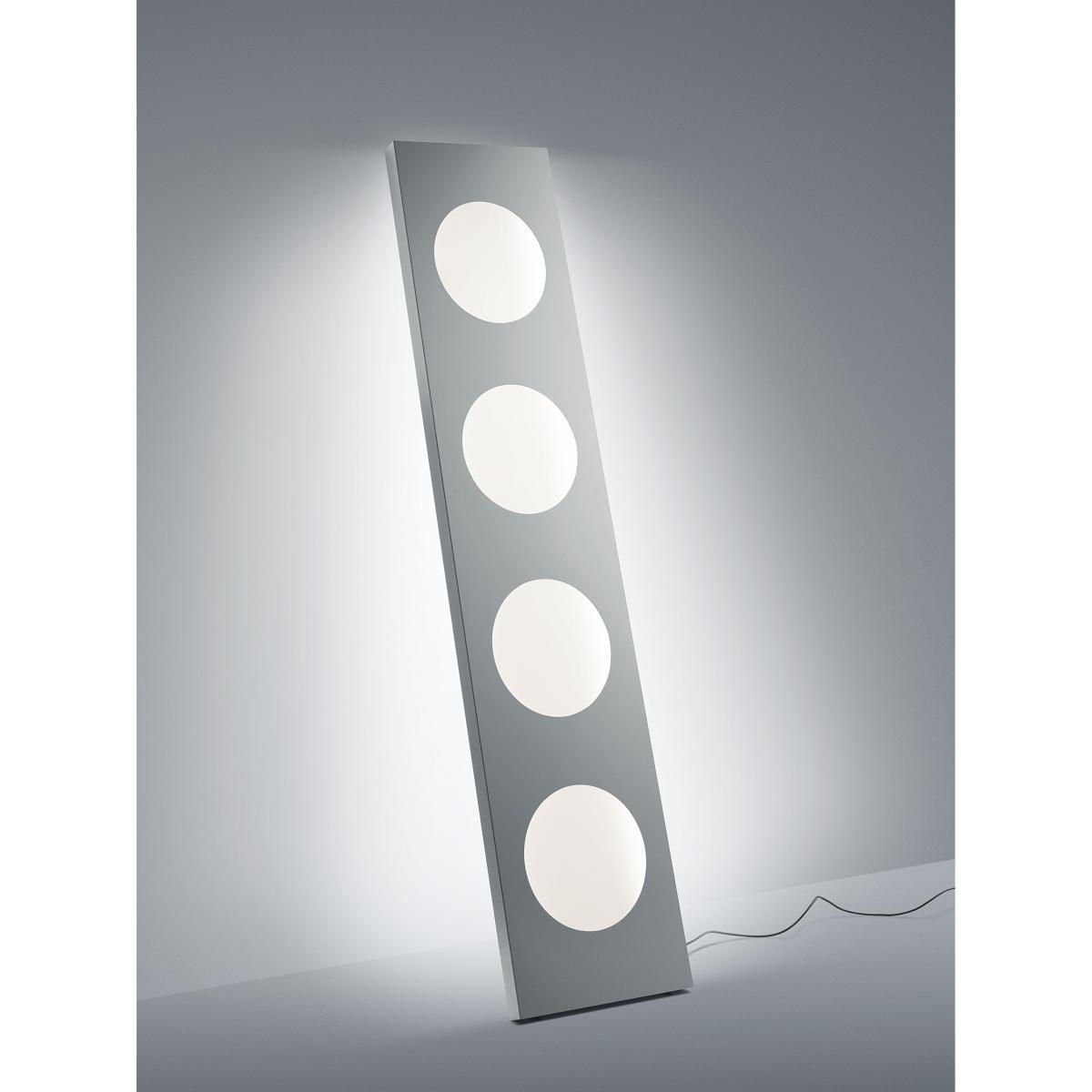 Dolmen Floor lamp - LED / L 40 x H 180 cm by Foscarini Grey/Silver/Metal – image 3
