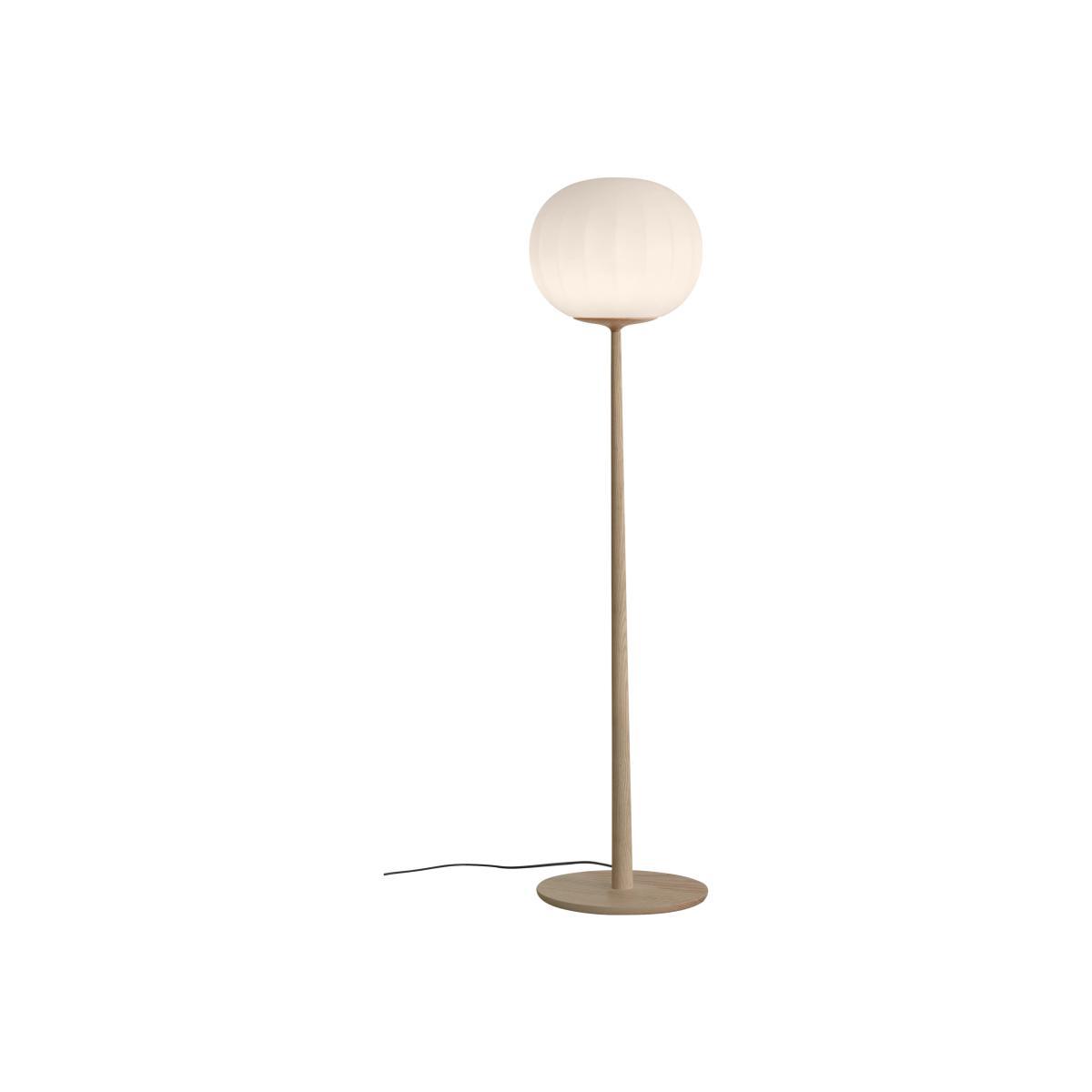 Lita Floor lamp - / LED - Ø 42 x H 160 cm by Luceplan White/Natural wood