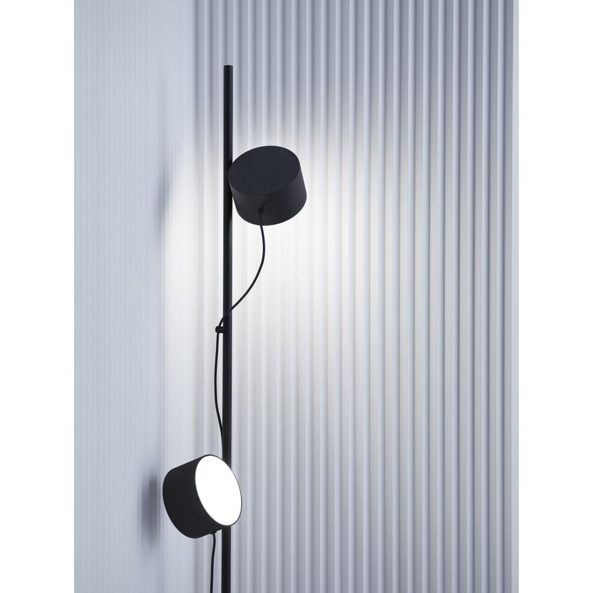Post Floor lamp - / LED - 2 adjustable magnetic spotlights by Muuto Black – image 4