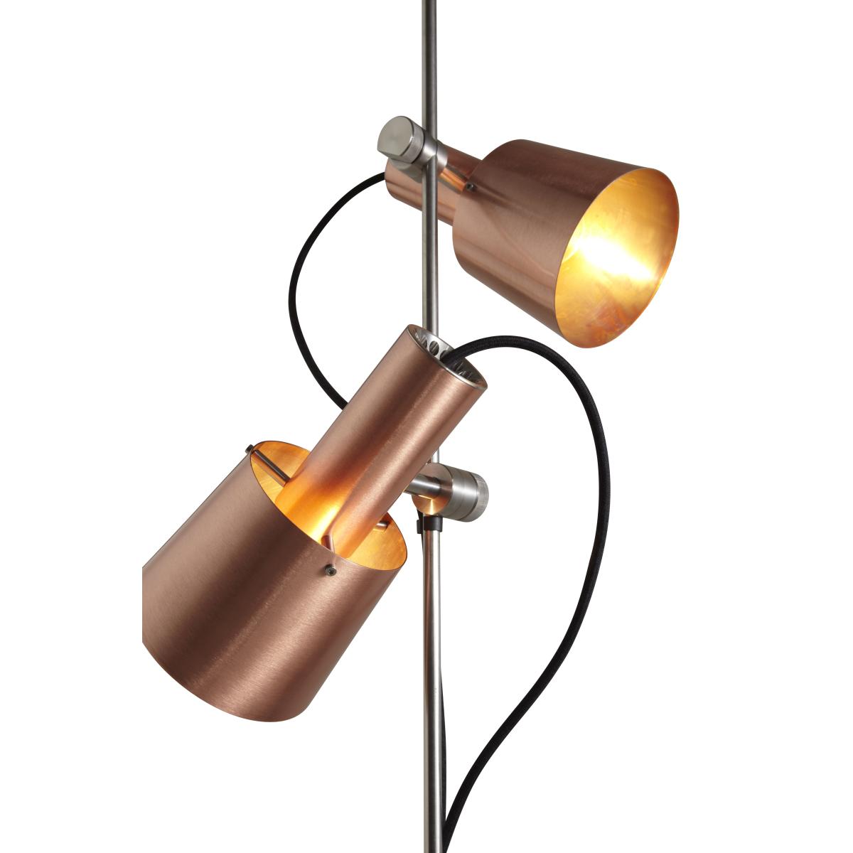 Chester Floor lamp - H 140 cm - 2 adjustable shades by Original BTC Copper – image 2