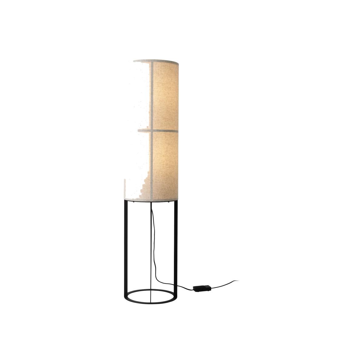 Hashira HIGH Floor lamp textile beige / Ø 30 x H 130 cm - Linen - Audo Copenhagen – image 1