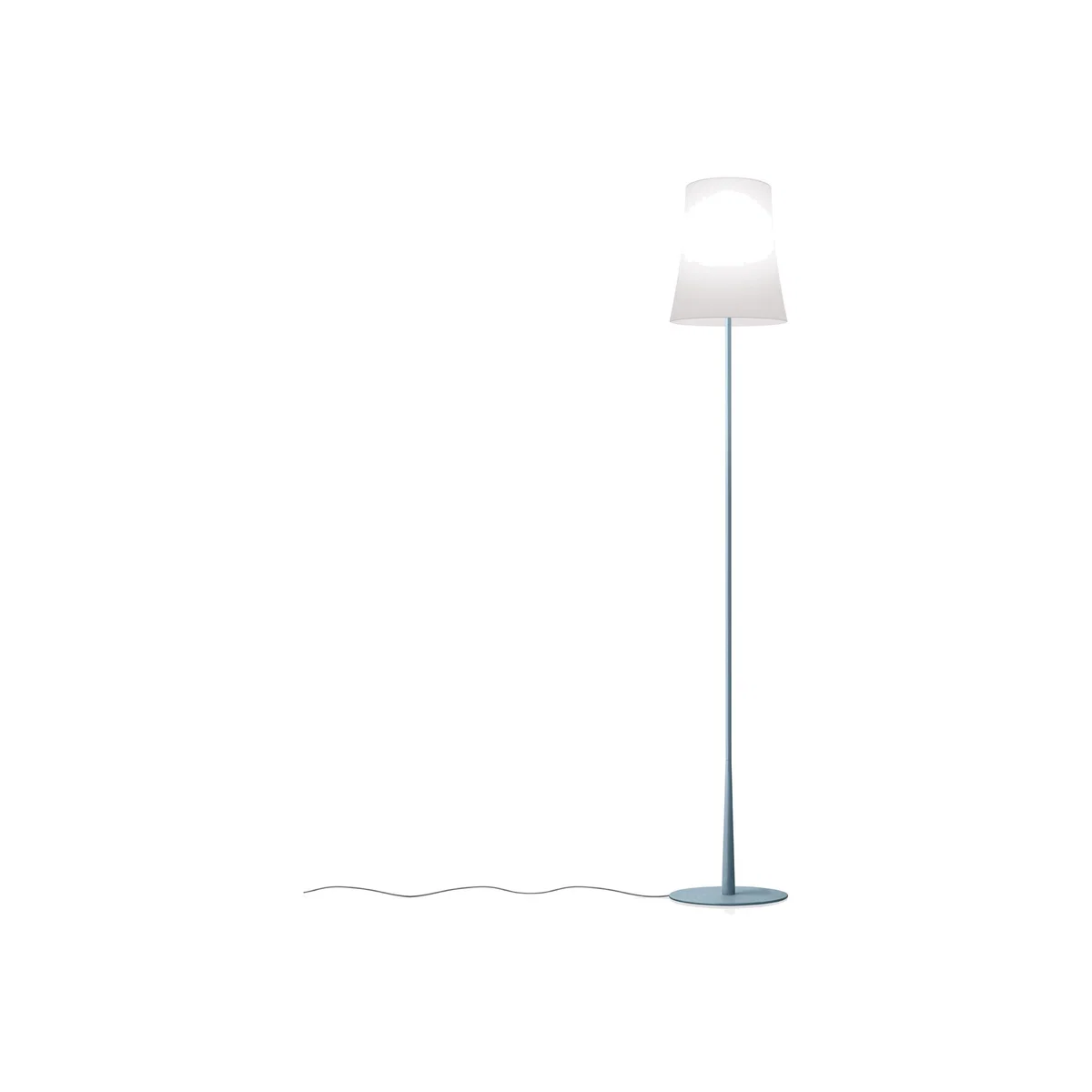 Birdie Easy Floor lamp - / H 150 cm by Foscarini Blue – image 1