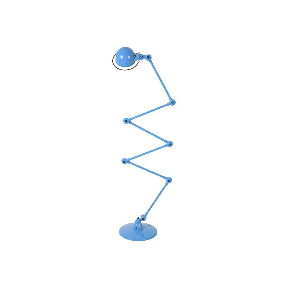 Loft Zigzag Floor lamp - 6 arms - H max 240 cm by Jieldé Blue – image 1