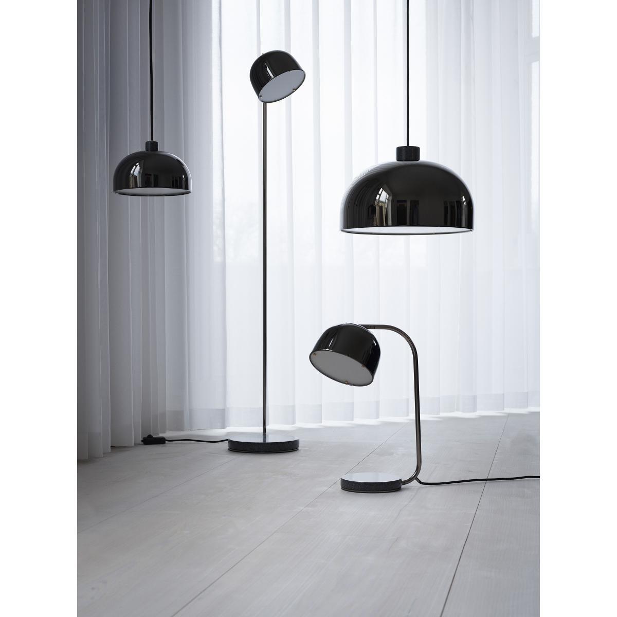 Grant Floor lamp - / Metal & Granite base - H 136 cm by Normann Copenhagen Grey/Black – image 4