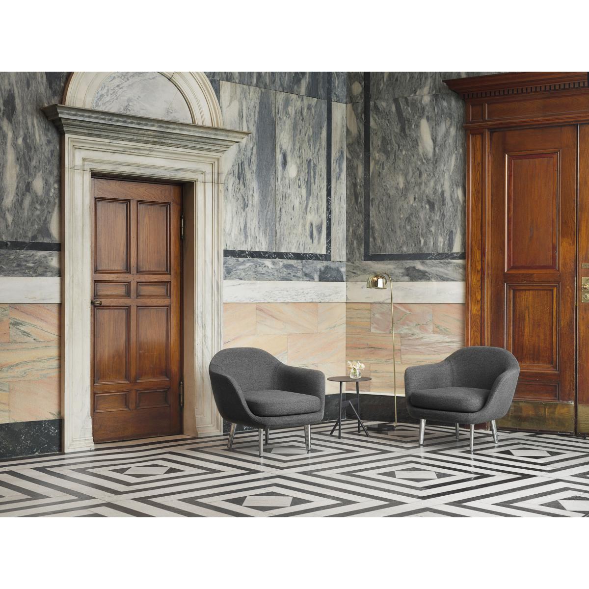 Grant Floor lamp - / Metal & Granite base - H 136 cm by Normann Copenhagen Grey/Black – image 6