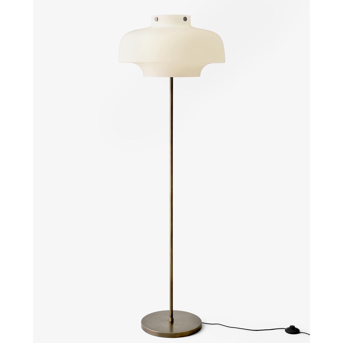 Copenhague SC14 Floor lamp - / Ø 50 cm - H 150 cm - Verre by &tradition White/Brown/Metal – image 2