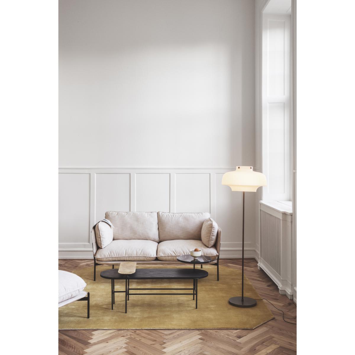 Copenhague SC14 Floor lamp - / Ø 50 cm - H 150 cm - Verre by &tradition White/Brown/Metal – image 4