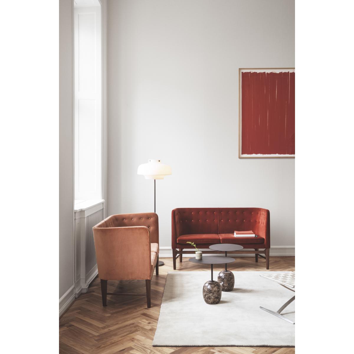 Copenhague SC14 Floor lamp - / Ø 50 cm - H 150 cm - Verre by &tradition White/Brown/Metal – image 5
