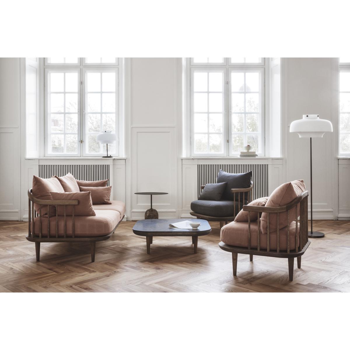 Copenhague SC14 Floor lamp - / Ø 50 cm - H 150 cm - Verre by &tradition White/Brown/Metal – image 6