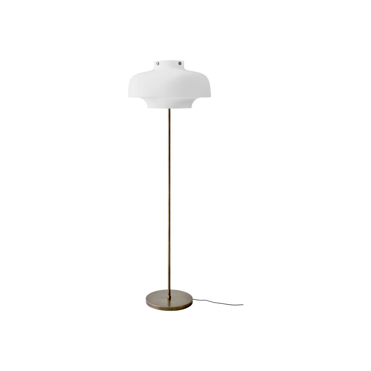 Copenhague SC14 Floor lamp - / Ø 50 cm - H 150 cm - Verre by &tradition White/Brown/Metal – image 1