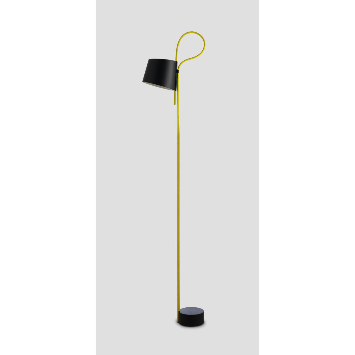 Rope Trick Floor lamp - LED - Adjustable shade by Hay Yellow – image 3